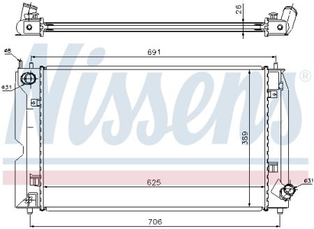 Nissens Nis a Radiator Ty Corolla 01 1 4 D4d Oe 0n030 Kupit V Magazine Eshop