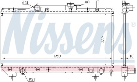 Nissens Nis 648a Radiator Ty Carina E 92 1 6 I 16v Oe Kupit V Magazine Eshop