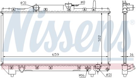 Nissens Nis 647a Radiator Ty Carina E 92 2 0 I 16v Oe Kupit V Magazine Eshop